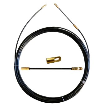Nylon cable pulling probe, black, Ø 3 mm, 15 meters, with...