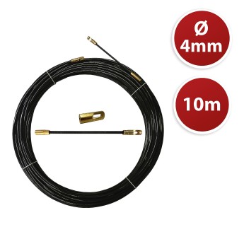 Nylon cable pulling probe, black, Ø 4 mm, 10 meters, with... 2