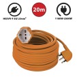 Italian three-pole extension cord, M/F 16A 20 m, 3G1.5 cable