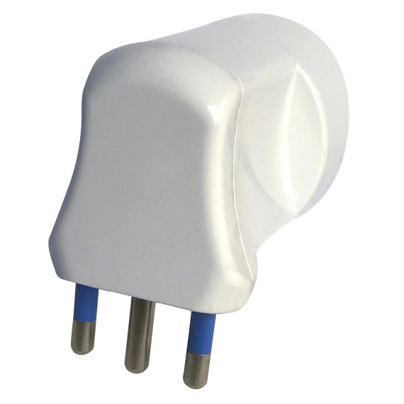 90°-Schuko-Adapter: 1 10/16-A-Steckdose mit...