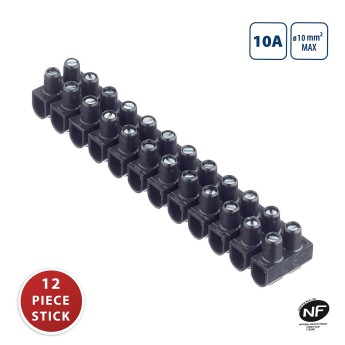 PP mammoth, TBS-10A-10mm2. Black. 12-piece bar - 10... 2