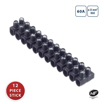PP mammoth, TBS-60A-25mm2. Black. 12-piece bar - 10... 2