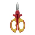 Insulated electrician's scissors, 1000V. Red and yellow.