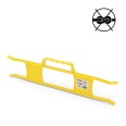 Carrete de cable alargador para casa, oficina y jardín, amarillo