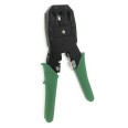 3-in-1-Crimpzange. Für RJ45-, RJ11- und RJ12-Stecker. Grün