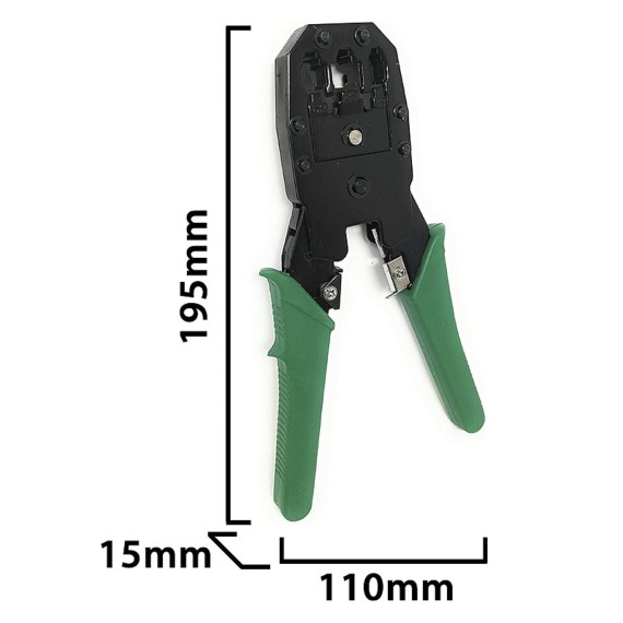 3-in-1-Crimpzange. Für RJ45-, RJ11- und...
