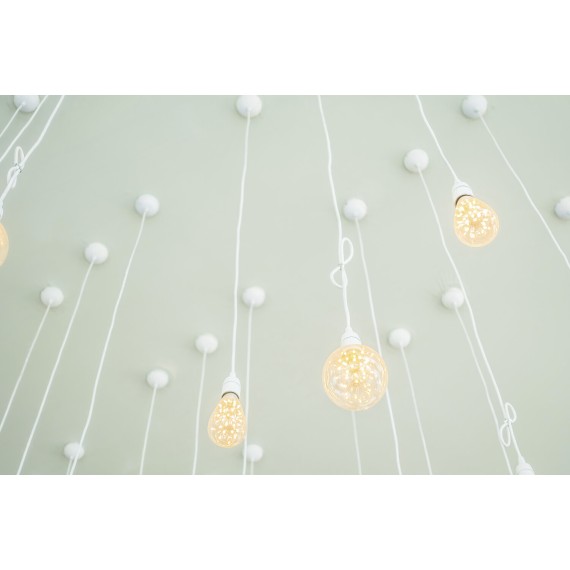 Pre-assembled pendant with 65cm cable and E27...