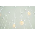 Pre-assembled pendant with 65cm cable and E27 lamp holder. White.