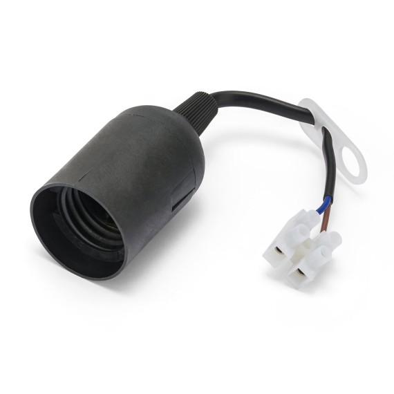 Pre-assembled lamp holder with power cable and...