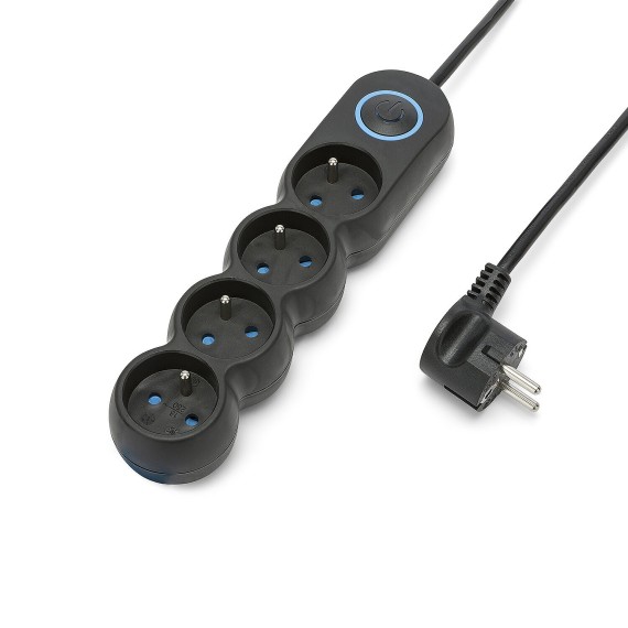 French power strip 4x16A, with switch, 1.5m...
