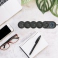 French power strip 5x16A, with switch, 1.5m long cable, H05VV-F3G1.0MM2, CE, NF. Black