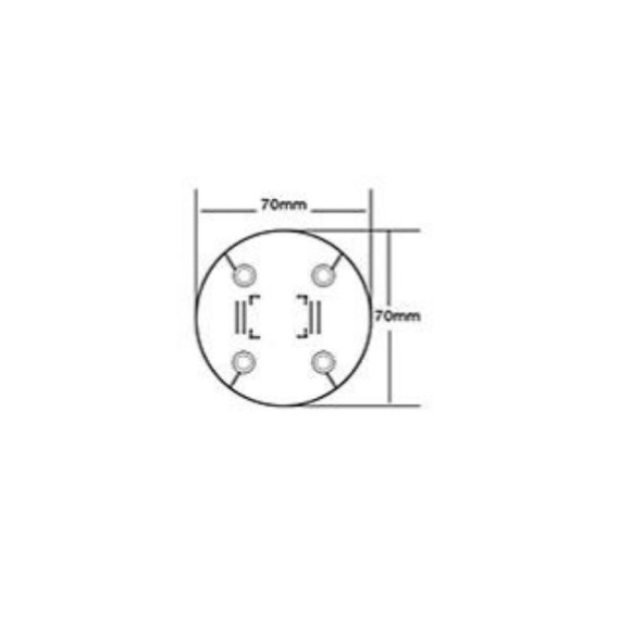 Single-pole foot switch. Black