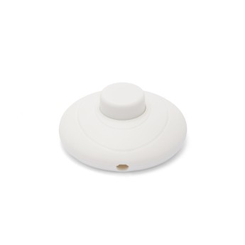 Single-pole foot switch. White