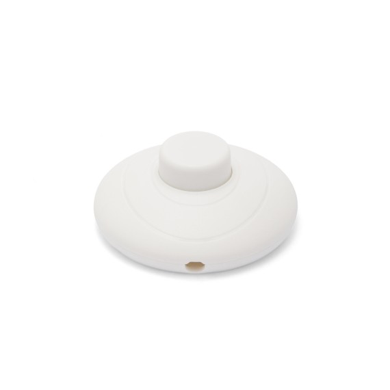 Single-pole foot switch. White