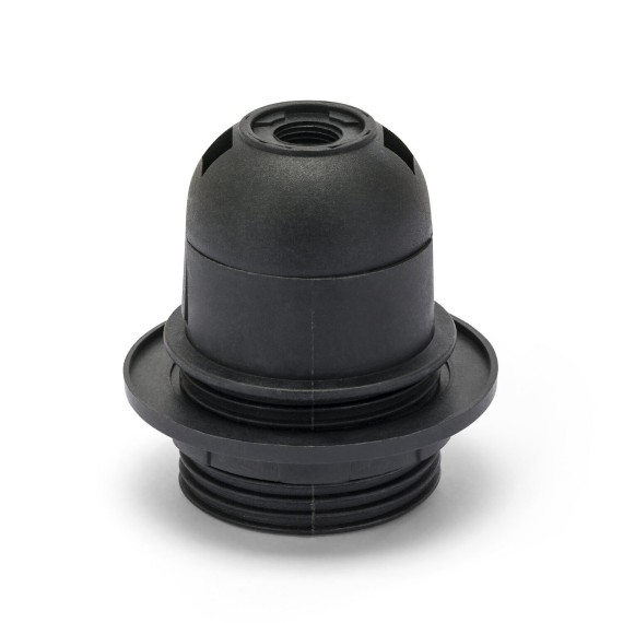 E27 thermoplastic lamp holder. Fully threaded,...