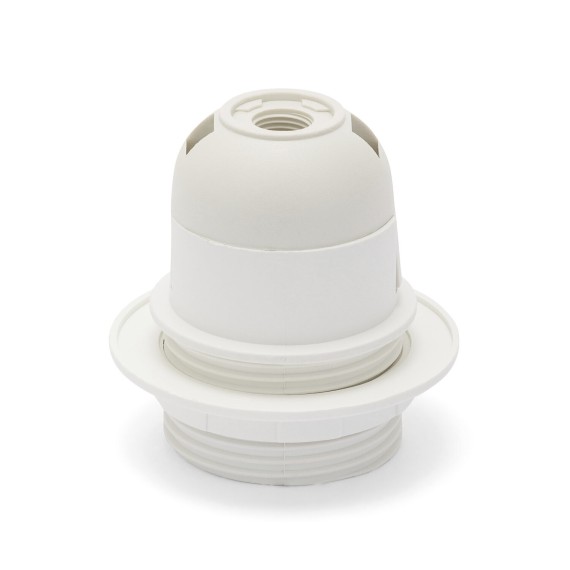 E27 thermoplastic lamp holder. Fully threaded,...