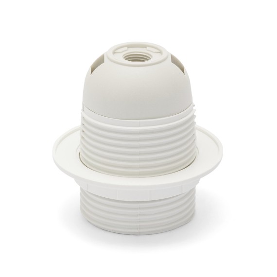 E27 thermoplastic lamp holder. Partially...