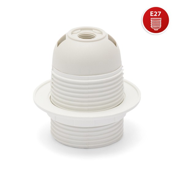 E27 thermoplastic lamp holder. Partially...