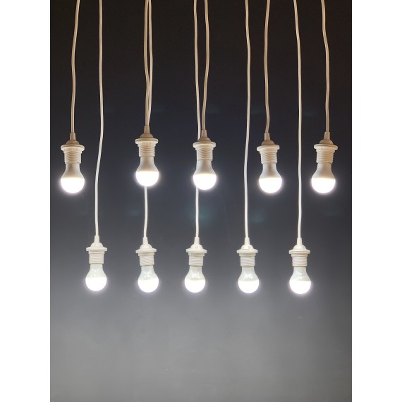E27 thermoplastic lamp holder. Partially...