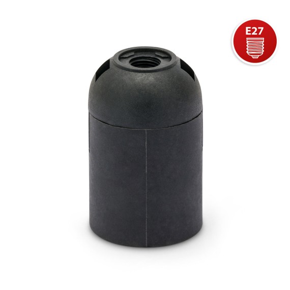 E27 thermoplastic lamp holder with smooth outer...