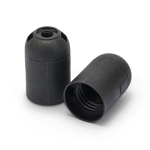 E27 thermoplastic lamp holder with smooth outer...