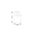 E27 thermoplastic lamp holder with smooth outer shell. Black