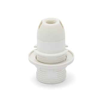 E14 thermoplastic lamp holder. Partially threaded, with...