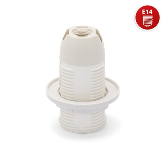 Douille E14 en thermoplastique. Entièrement...