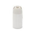 E14 thermoplastic lamp holder with smooth outer shell. White