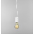 E14 thermoplastic lamp holder with smooth outer shell. White