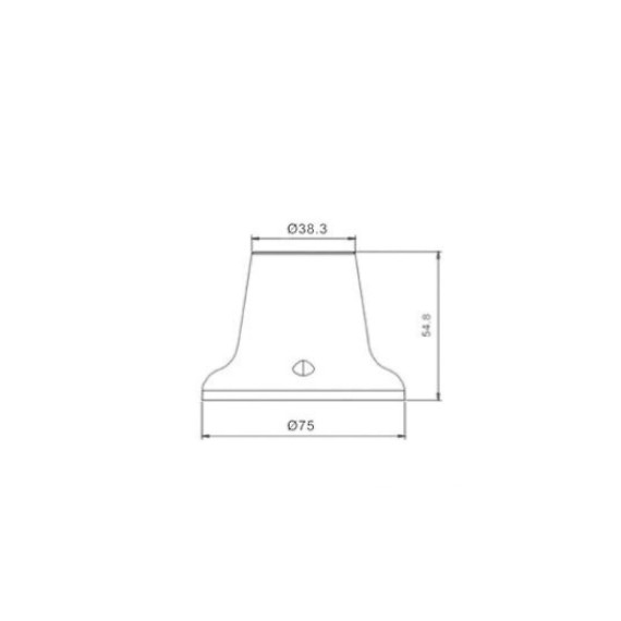 Thermoplastic spotlight with E27 socket and...