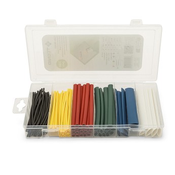 Kit of 100 heat shrink tubing. 6 assorted sizes. 6...