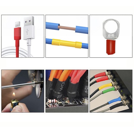 Kit of 100 heat shrink tubing. 6 assorted...