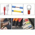 Kit of 100 heat shrink tubing. 6 assorted sizes. 6 assorted colors.