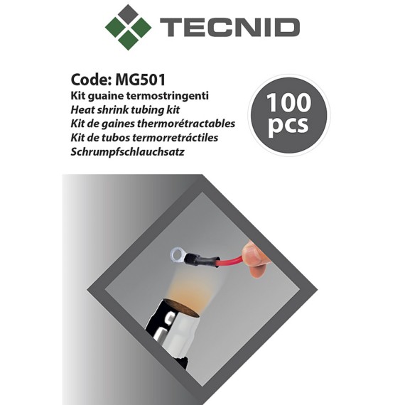 Set mit 100 Schrumpfschläuchen. 6 verschiedene...