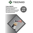 Set mit 100 Schrumpfschläuchen. 6 verschiedene Größen. Schwarz.
