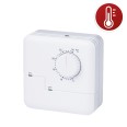 Thermostat analogique chaud/froid. Blanc