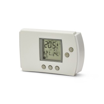 2-wire digital thermostat, hot/cold. White