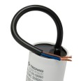 Starting capacitor for electric motors, 450V, capacity: 3.5µF, with 15cm cable