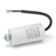 Starting capacitor for electric motors, 450V, capacity: 6µF, with 15cm cable