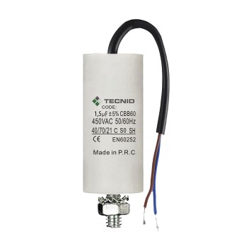 Starting capacitor for electric motors, 450V, capacity:... 2