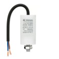 Starting capacitor for electric motors, 450V, capacity: 10µF, with 15cm cable