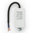 Starting capacitor for electric motors, 450V, capacity: 10µF, with 15cm cable
