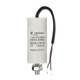 Starting capacitor for electric motors, 450V, capacity: 40µF, with 15cm cable