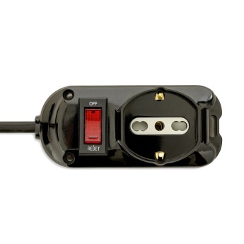 3-way power strip: 1 Schuko + 2 dual-purpose 10/16A...