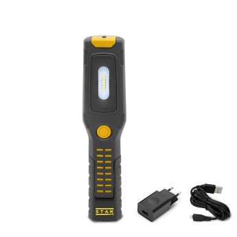 ALAMO: Worklight + rechargeable LED flashlight with hooks...