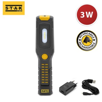 ALAMO: Worklight + rechargeable LED flashlight with hooks... 2