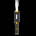 ALAMO : Lampe de travail + lampe torche LED rechargeable avec crochets et aimant. Base réglable.