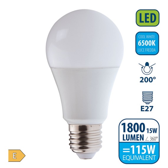 SMD LED bulb, Goccia A60, 15W/1800lm, E27 base,...