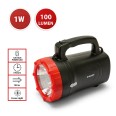 MARTY: 1W/100lm rechargeable floodlight. IP43 with USB cable. Black